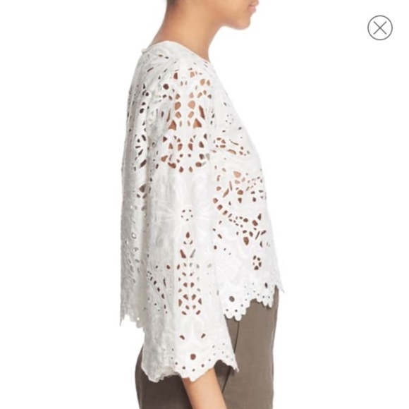 Gorgeous Theory Brizabela Eyelet Top Lace NWT - Picture 2 of 5